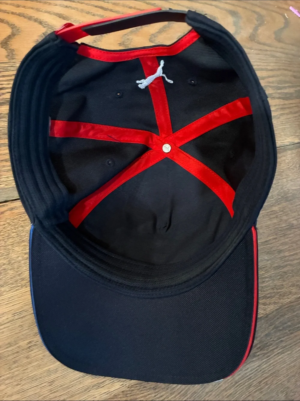 Formula One Puma Red Bull Racing Black Cap with Red Accent. ADULT